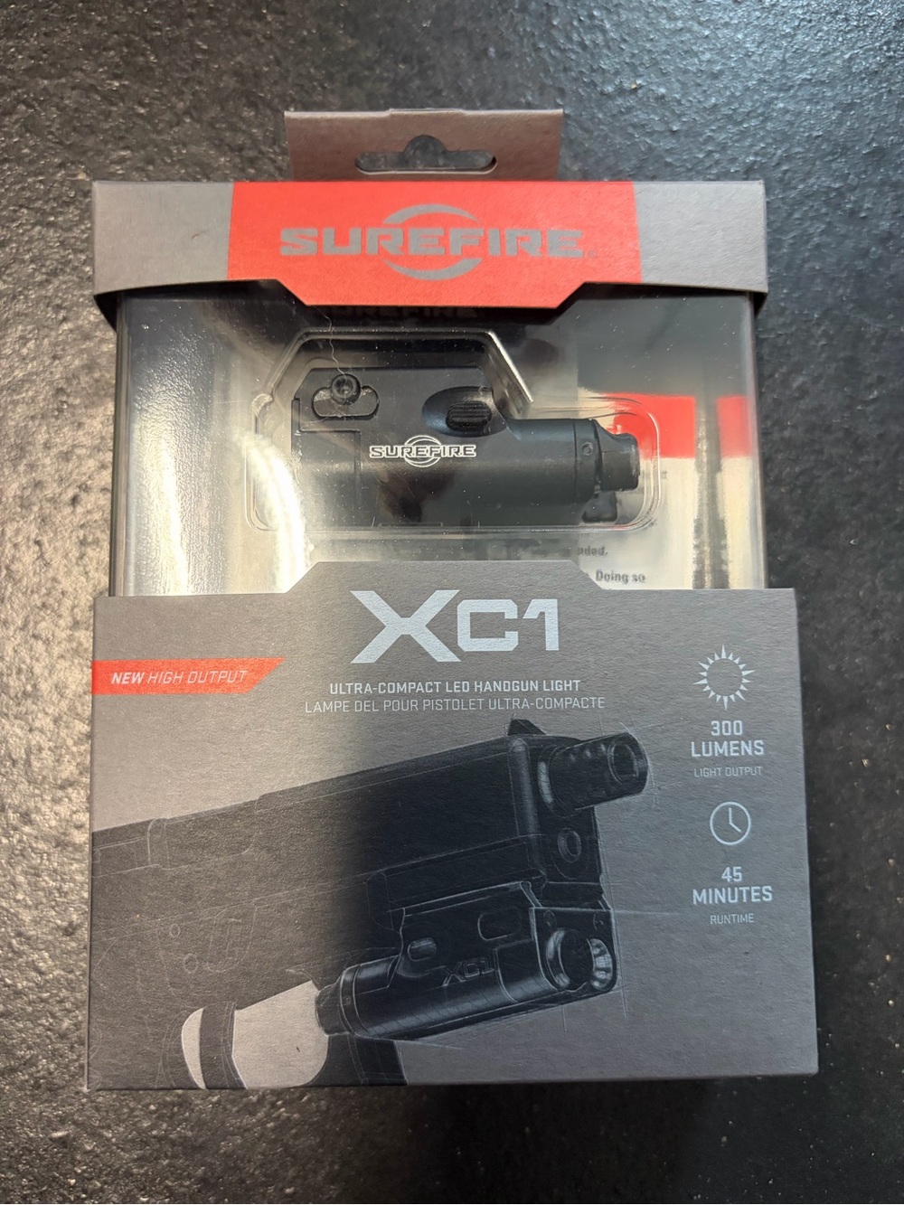 XC1 Compact LED Handgun Light - Black